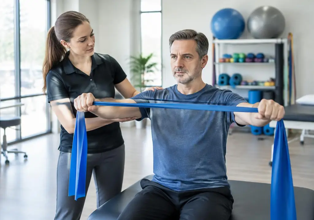 Physical therapy shoulder exercise